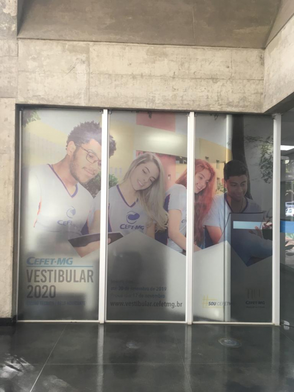 Adesivo Jateado para Vidro Personalizado Brigadeiro Luiz Antônio - Adesivo para Porta de Vidro Personalizado