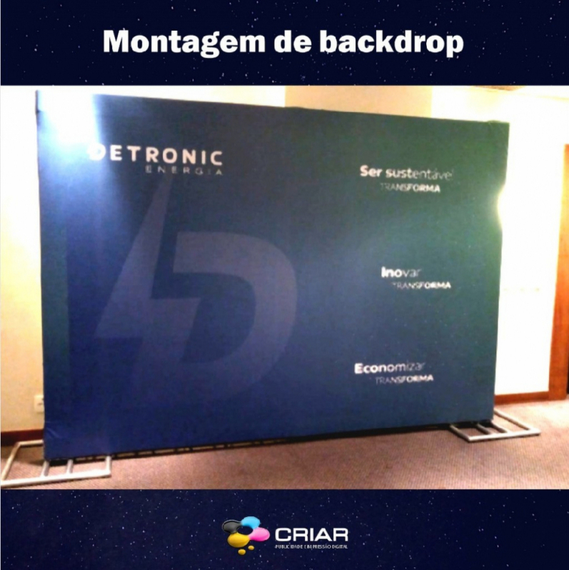 Backdrop 15 Anos Valor Bom Retiro - Backdrop Evento Corporativo