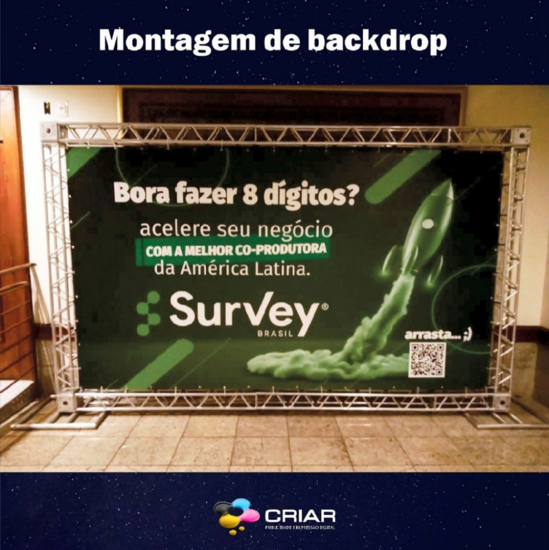 Backdrop Confraternização Guarapuava - Back Drop Casamento