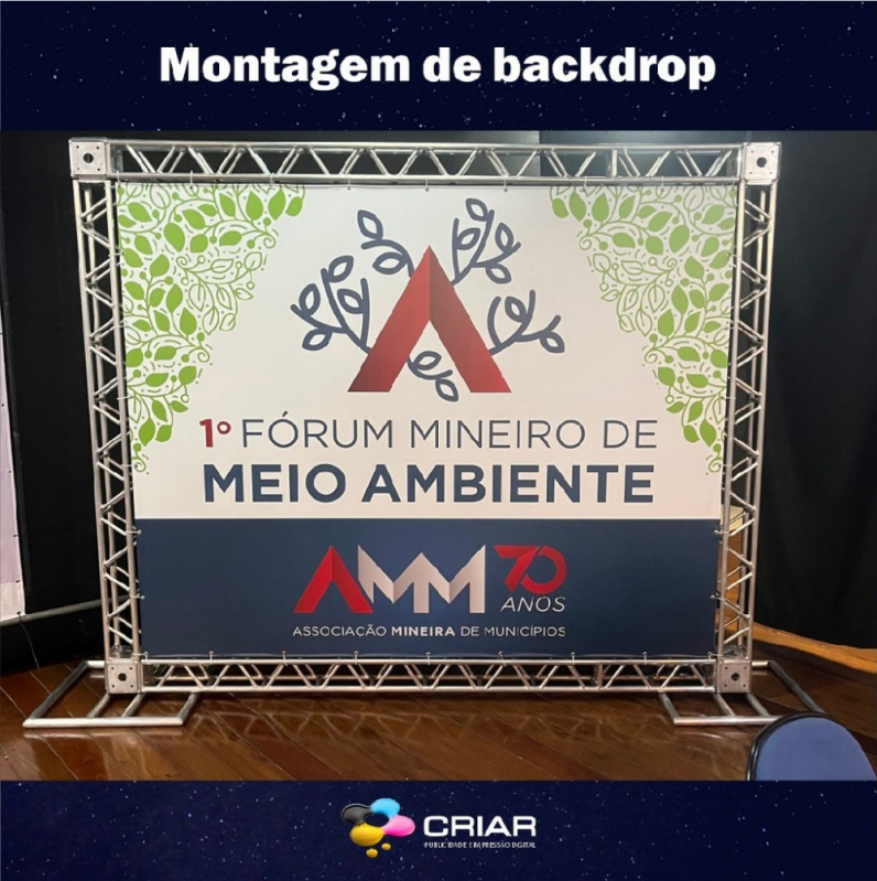 Backdrop Corporativo Valor Montes Claros - Backdrop para Festa