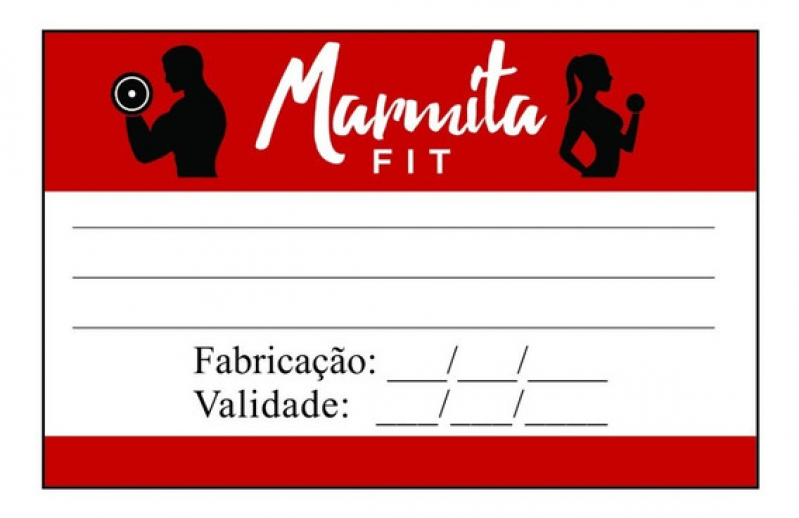 Etiqueta Personalizada para Marmita Preços Florianópolis - Etiqueta Personalizada Vinil Leitoso