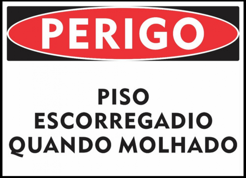 Placa de Sinalização Piso Molhado Cotar Mirandópolis - Placa Sinalização Belo Horizonte