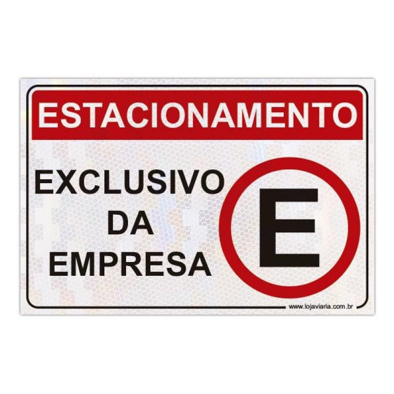 Placas de Estacionamento Personalizadas Sergipe - Placa Cavalete Personalizada