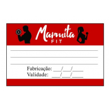 etiqueta personalizada para marmita preços Centro Guarapuava