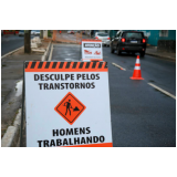 placas de sinalização de obra Ribeirão Pires